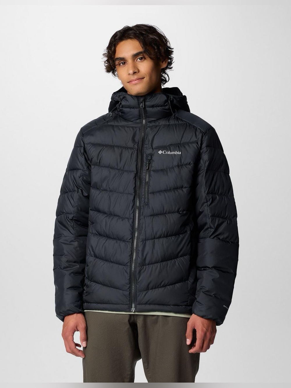 Columbia Men’s Black Hooded Quilted Puffer Jacket